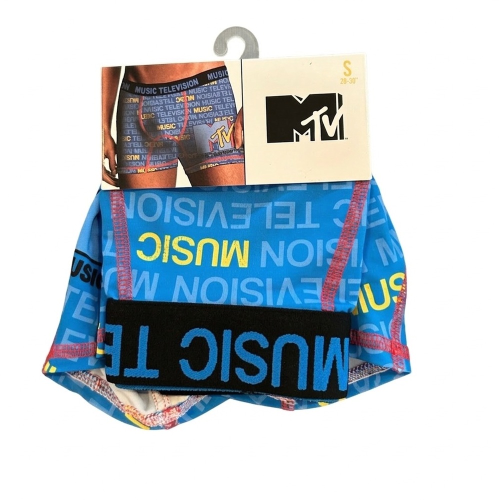 MTV Music Television All-Over Print Boxer Briefs Small 28-30 NWT